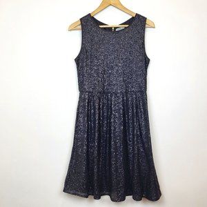 ISSI Black Sequin Sleeveless Mini Dress, Size Medium, EUC